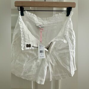 Vineyard Vines fully lined white linen shorts size 0